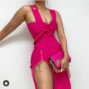 (SOLD OUT) BBX BRAND HOT PINK MIDI